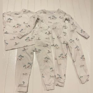 Pajama set - toddler - surfing Santa & raindeer - Petite Lem